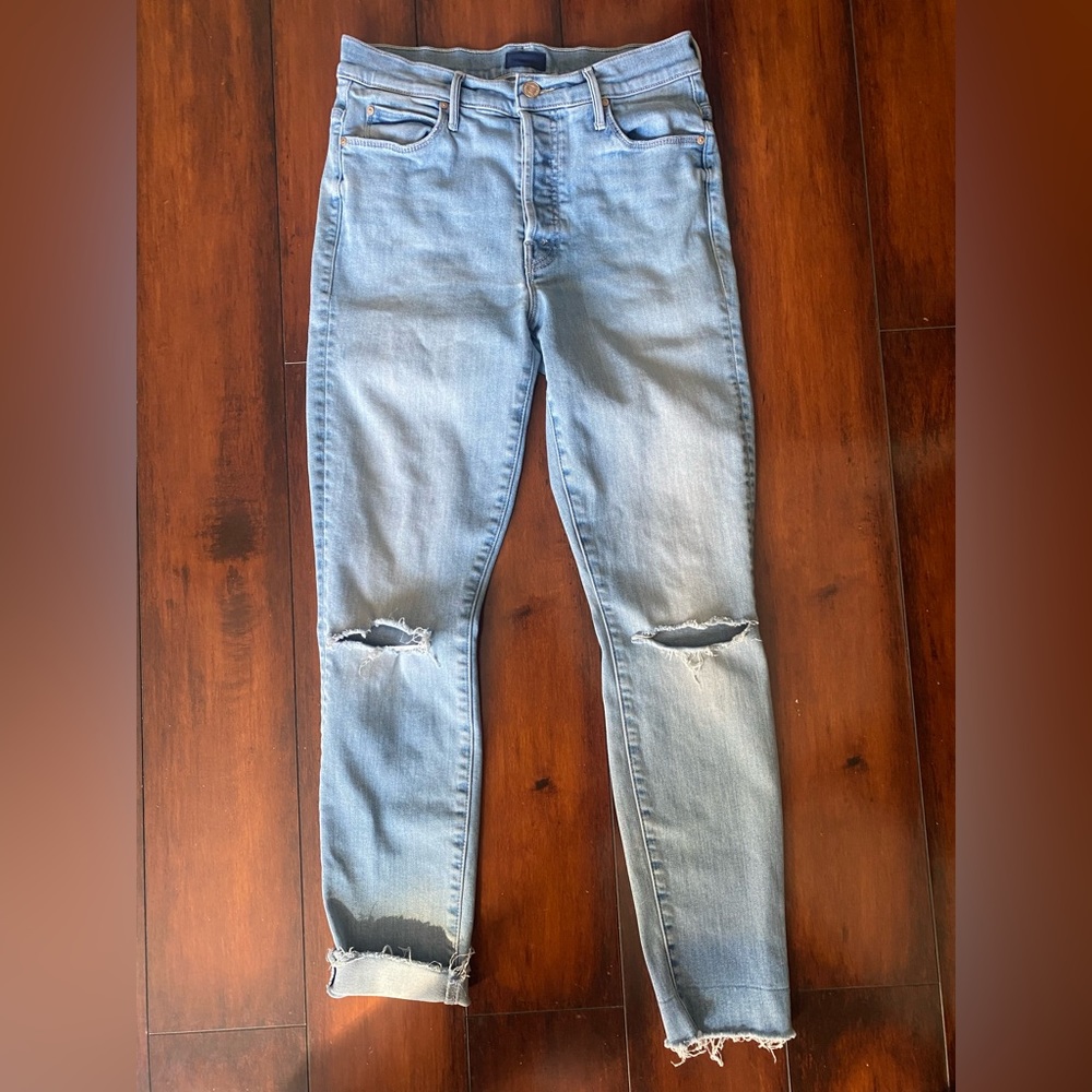 MOTHER the Stunner Ankle Fray in color Hit The Jackpot size 28